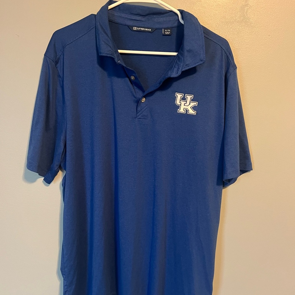 Cutter & Buck Men's UK Kentucky Wildcats Blue Polo Shirt